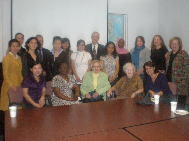 Jean Due and Marianne Ferber with our other donors at the Spring 2020 reception