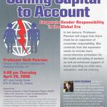 Ruth Pearson Talk on Corporate Gender Responsibility, April 2006