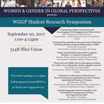 WGGP Student Research Symposium September 20 2017