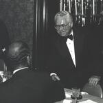 Arnold Goodman accepting an award for service from the National Council of Christians and Jews, May 1980