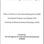 Gender and Agribusiness Project funded by USAID, 1999
