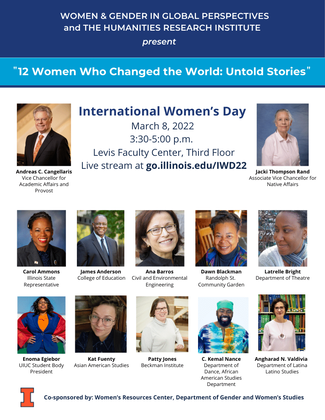 International Womens Day event poster