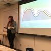 Danielle Hernandez presenting a visual on idea-making