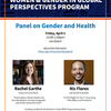 Event poster for gender and health panel
